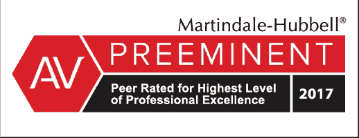 martindale-hubbel preeminent 2017 award