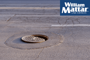 manhole with loose cover