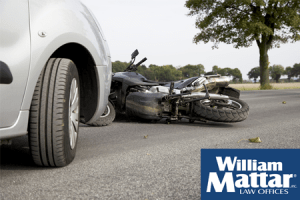 Car vs Motorcycle Accident