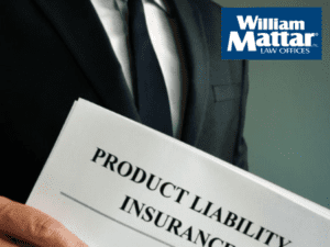 man holding product liability paperwork